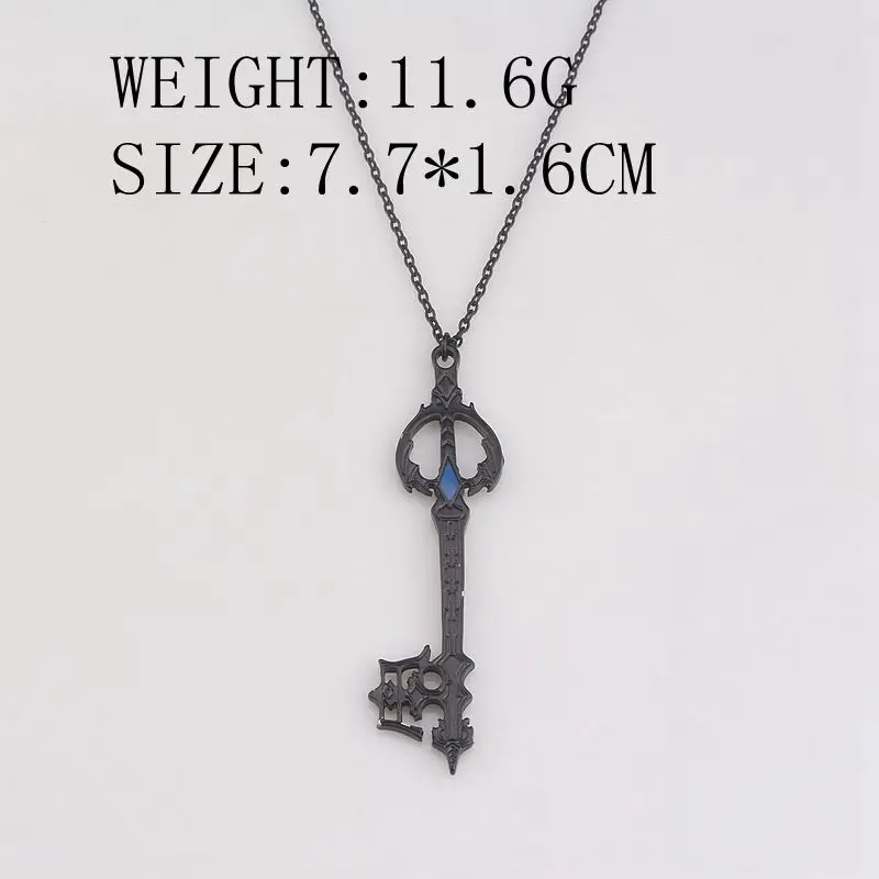 Игра Kingdom Hearts Sora Key Oblivion Keyblade ожерелье подвески Высокое качество Черный Металлический Ключ оружие ожерелье для женщин ювелирные изделия