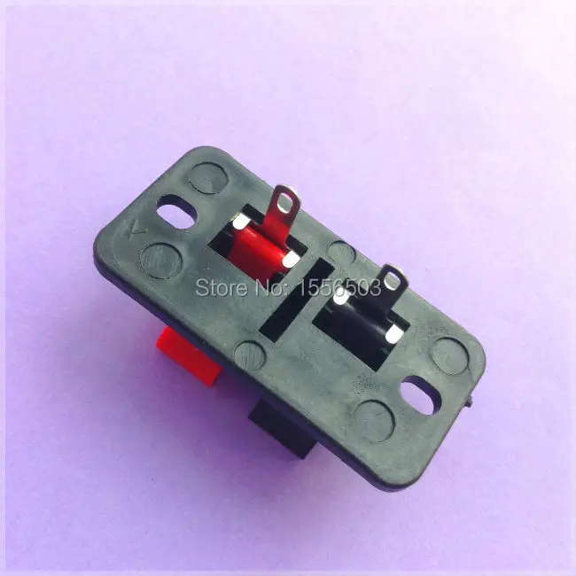20X 2 контактный кабельный зажим клиновидный пружинный бит красный черный
