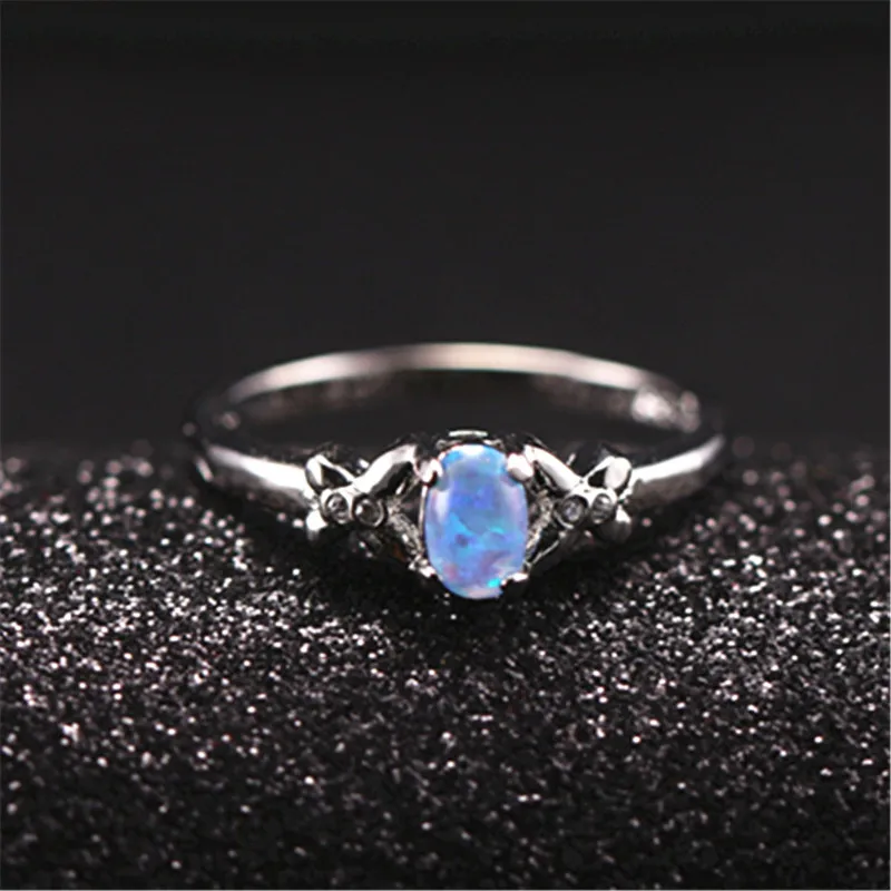 Набор женских колец WalerV с бабочкой модное очаровательное кольцо овальным