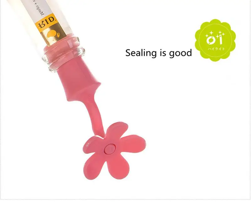 Creative Flower Design Bottle Stopper Colorful Silicone Wine Stopper Vacuum Sealed Champagne Drinks Bottle Caps Wine Pourer Stop