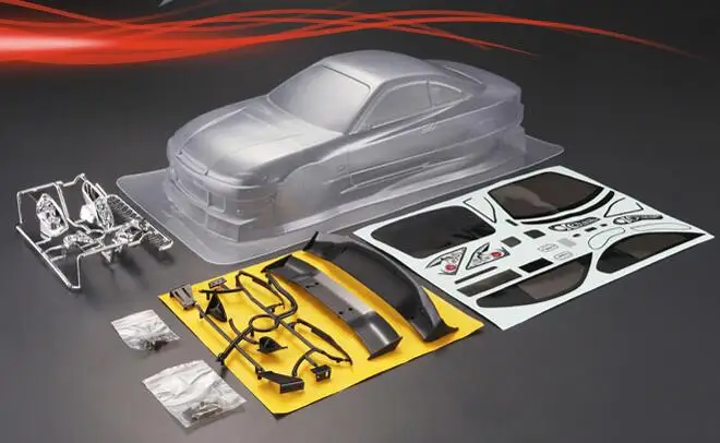 1/10 шкал автомобильный корпус для гоночного автомобиля fouring Drift/Nitro Eelctric Clear Body