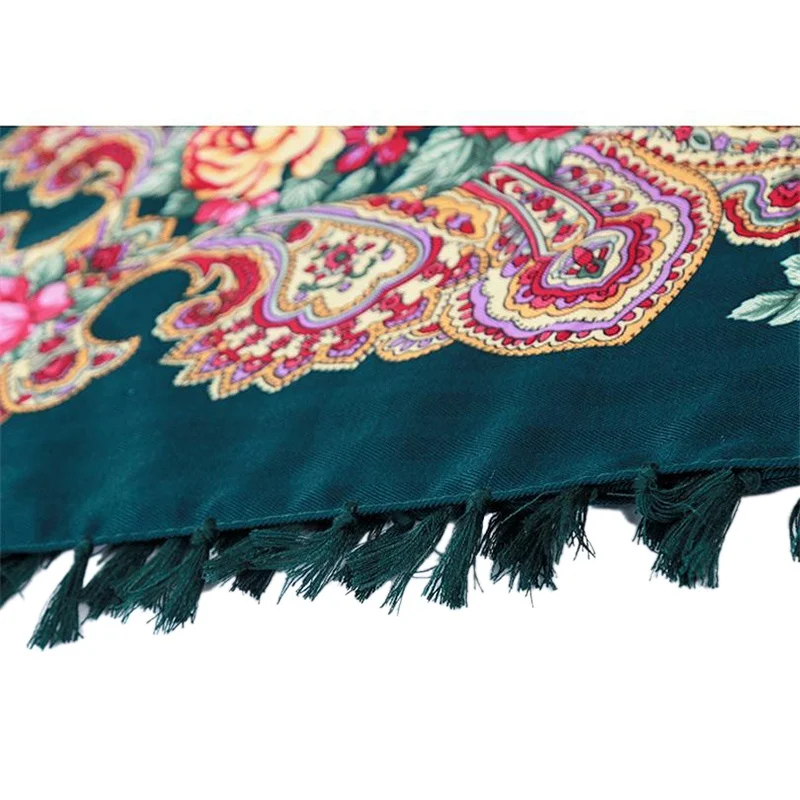 Boho кисточкой шарф с бахромой Женская Косынка Смешанный хлопок полотняного