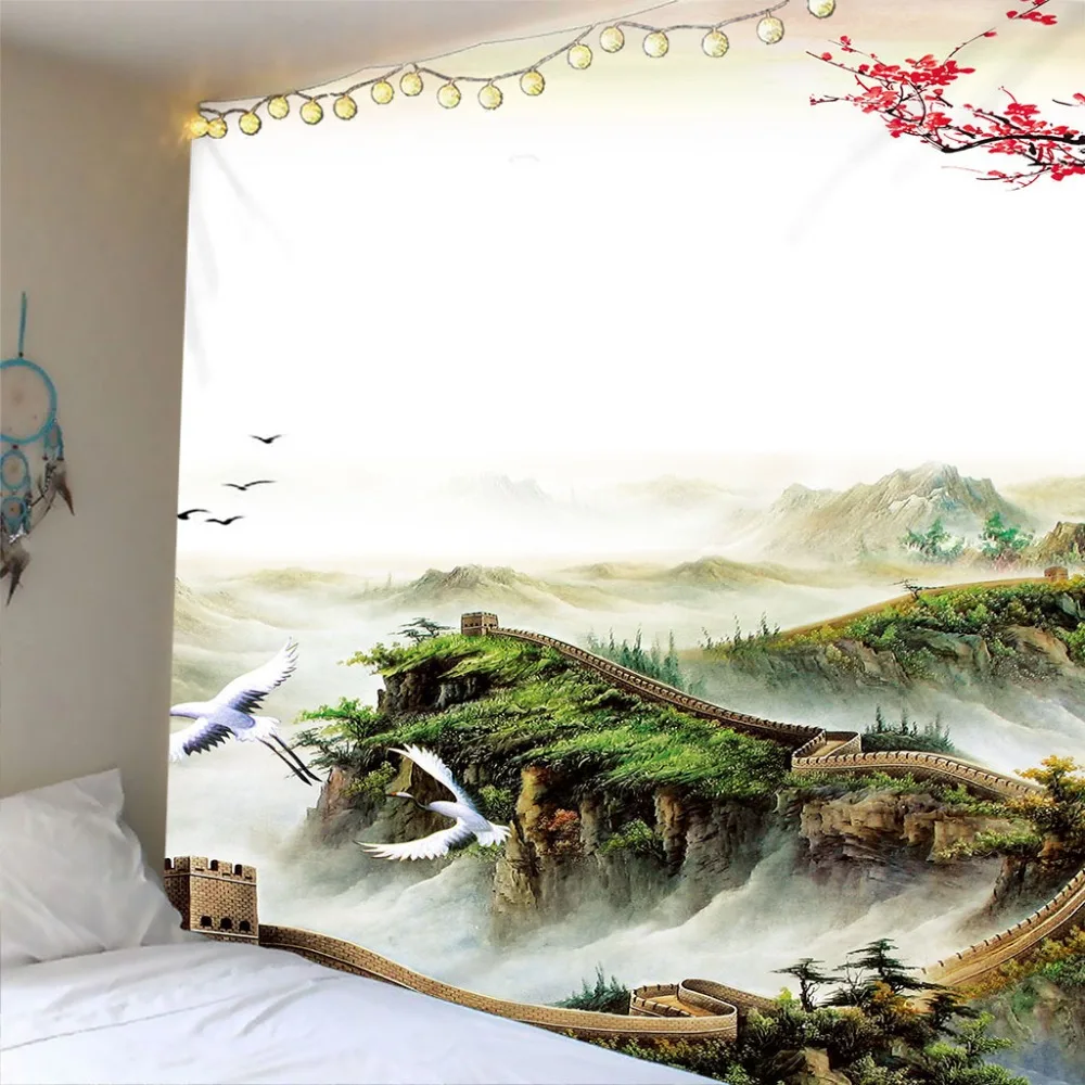 Большая стена в hina гобелен настенный постельное покрывало пляжное полотенце