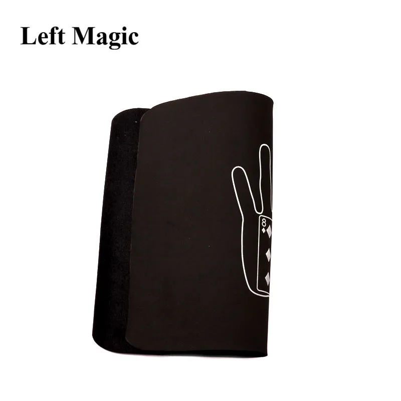 Черный карточный коврик с предсказания магические трюки 39*30 см двусторонняя