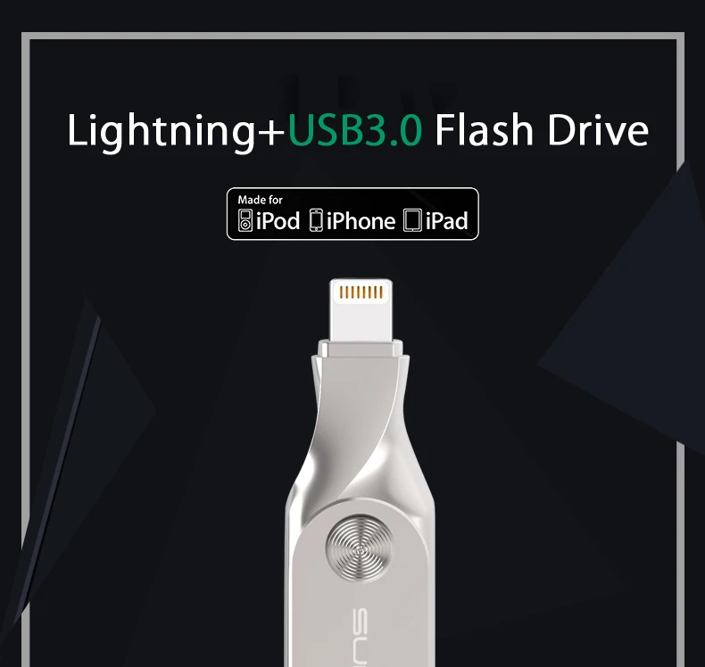 USB флеш-накопитель Suntrsi для iphone 6, 7, ipad, MFI, флешка, 64 ГБ, USB флешка, 32 ГБ, флеш-накопитель, USB 3,0, Lightning, USB флешка, высокая скорость