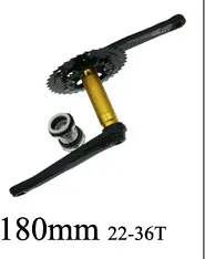 AL7075 24T 64BCD цепь Звездочка 38T 104BCD коленчатая цепь для 9S 10S MTB Кривошип горного велосипеда набор