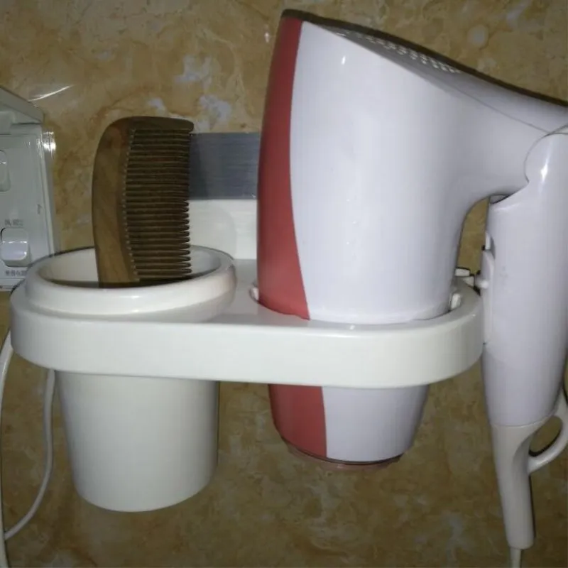 Многофункциональный настенный всасывания фен сушилка гребень держатель для