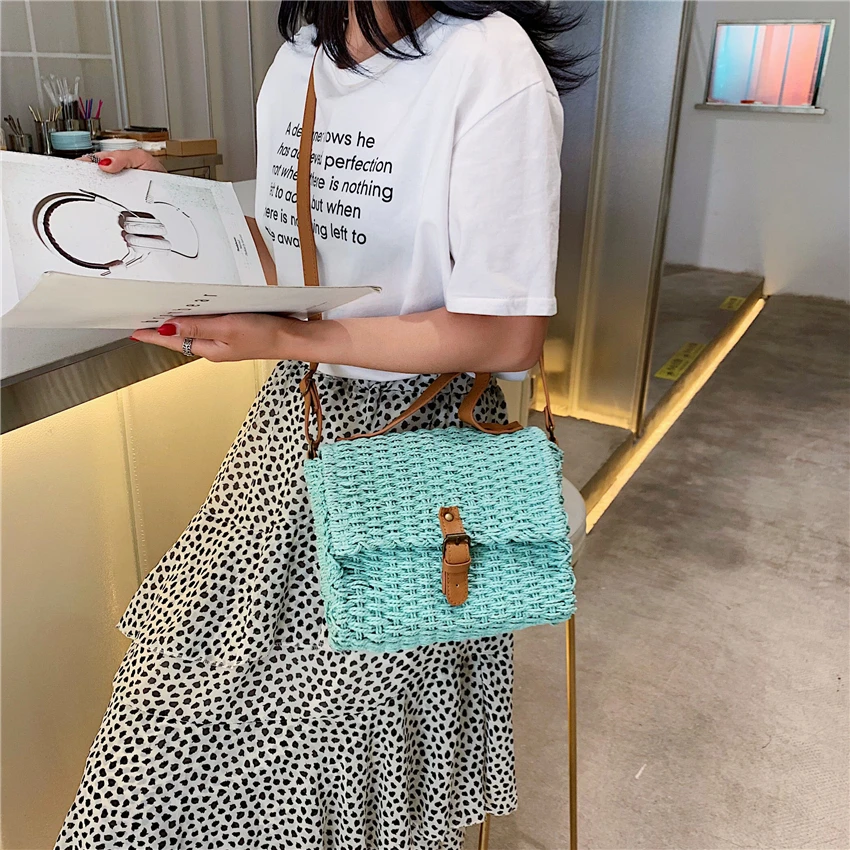 Fashion Women Beach Handbags Hollow Out Ladies Summer Shoulder Bag Handmade Straw Rattan Woven Bags for Sac Borsa Mare | Багаж и сумки