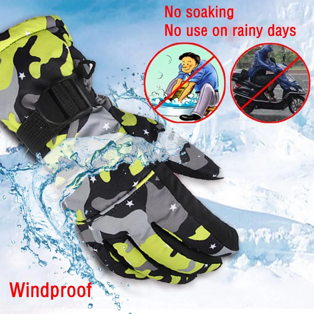 Зимние лыжные перчатки унисекс для взрослых мужчин и женщин утолщенные теплые