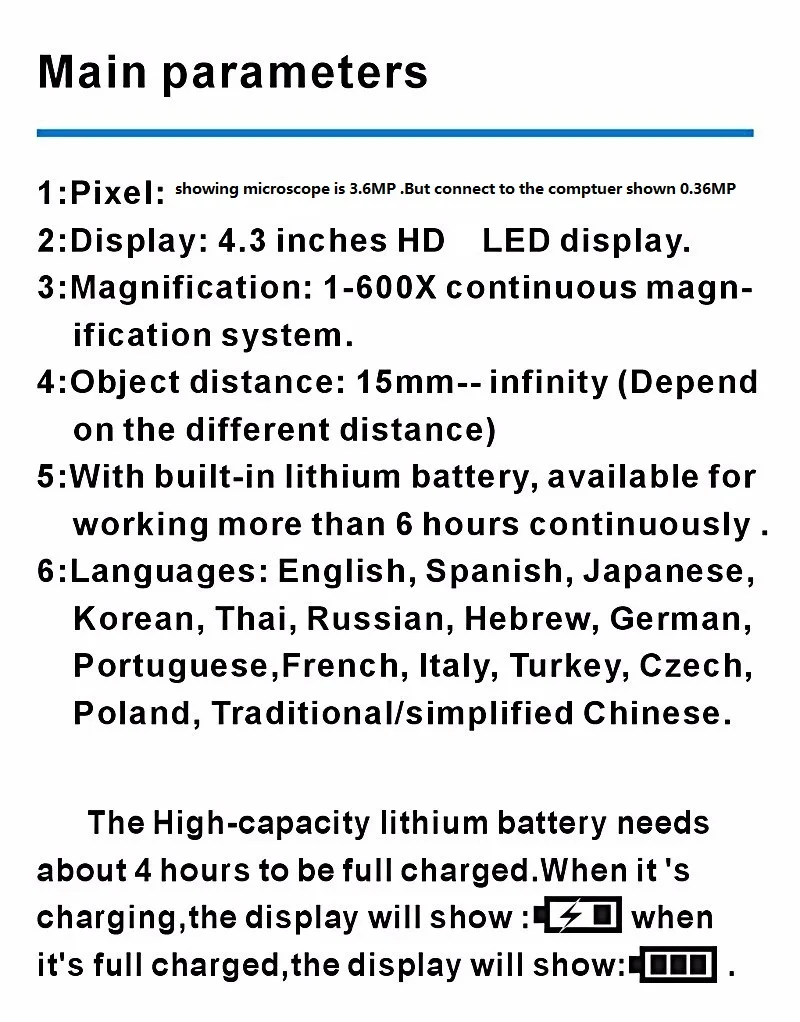 1-600x USB цифровой электронный микроскоп Портативный 8 светодиодный VGA микроскоп с 4," HD светодиодный экран для ремонта материнской платы