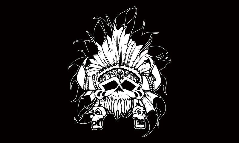 

Индийский череп баннер флаг на заказ 90x150 см цифровая печать Односторонний Флаг Баннер