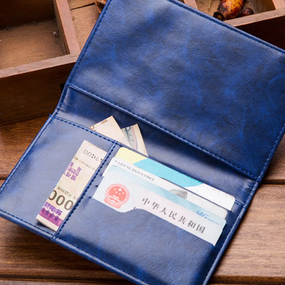 Мужской кошелек Billetera однотонный из искусственной кожи с отделением для карт |