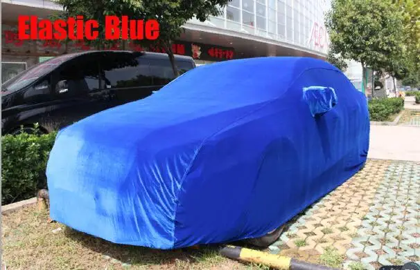 elastic blue Автомобильные чехлы анти УФ снег дождь устойчивый к царапинам автоматический для Mercedes Benz GLK320 C63 W204 CLS G63 W126 E350 GLC300 E300 - Название цвета: elastic blue
