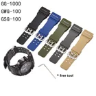 Силиконовый ремешок для часов Casio G-Shock GG-1000  GWG-100  GSG-100 мужской спортивный водонепроницаемый ремешок из смолы ремешок для часов с инструментом