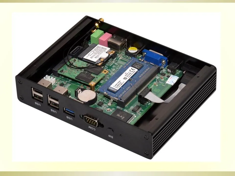 Partaker P4 Barebone PC Intel quad core J1800 J1900 процессор безвентиляторный ПК