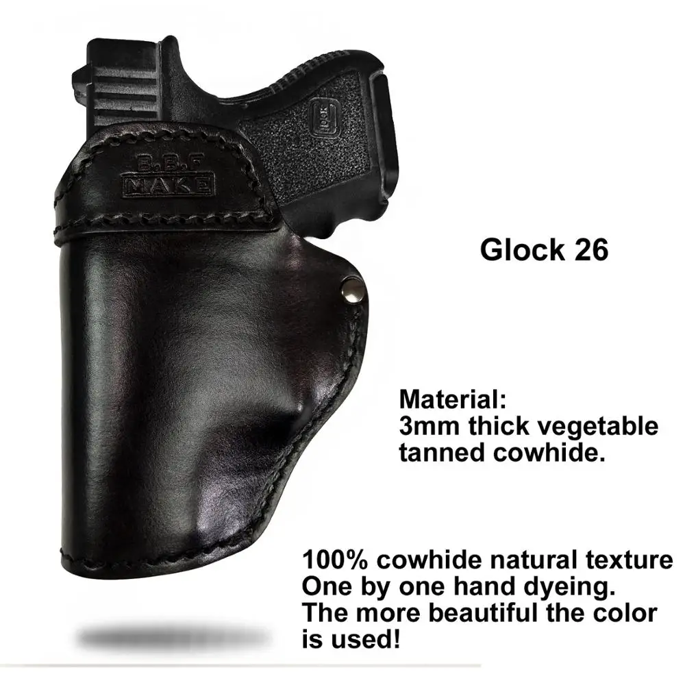B.B.F MAKE Пистолет Чехол кожаный мешок Patternt сумка доски для S& W М& P щит GLOCK 17 18 19 22 23 26 27 32 42, 43 SpringField Cas
