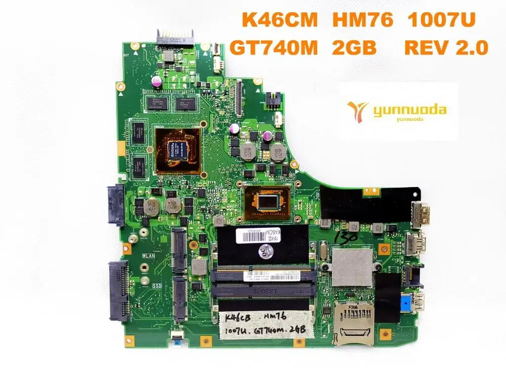 

Оригинальная материнская плата для ноутбука ASUS K46CM K46CB K46CM HM76 1007U GT740M 2 Гб REV 2,0 протестирована хорошая бесплатная доставка
