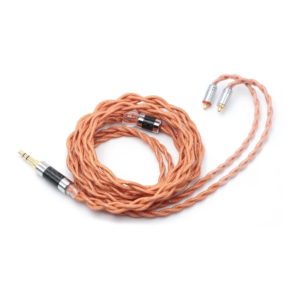 Linsoul LSC09 IEM обновления HiFi кабель 4 ядро одиночный с украшением в виде кристаллов