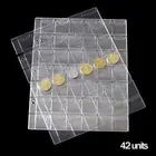 Новинка 10 шт.партия 42 шт.лист ПВХ листы для Альбом для монет прозрачные внутренние страницы 252*200 мм вкладыши коллекционных держателей монет