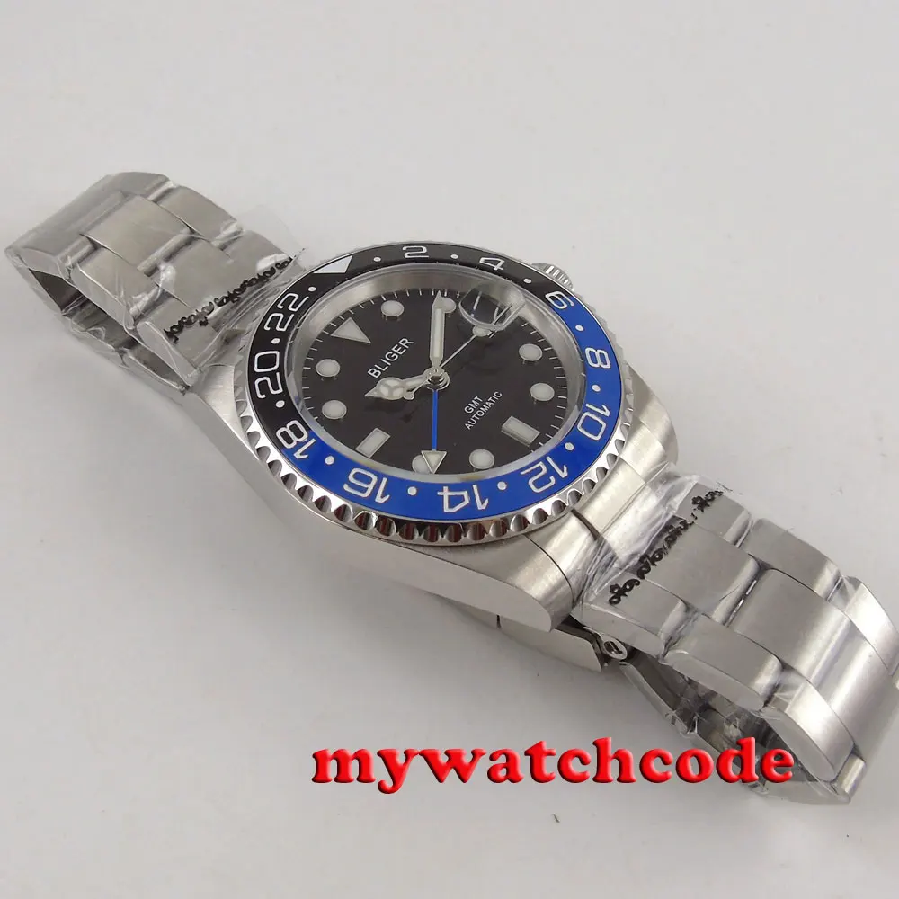 Мужские автоматические часы с черным циферблатом 40 мм|watch automatic men|watch menwatch men |