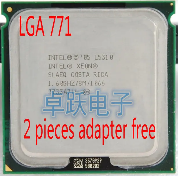 Процессор Intel Xeon L5310 1 6 ГГц/8 Мб/1066 процессор LGA771 Core 2 Quad CPU работает - Цена: 1 389,59 руб.