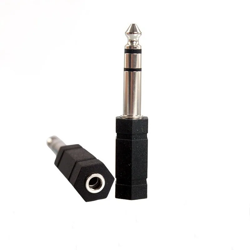 

5pcs Headset Jack 6.5mm Male Plug to 3.5mm Female Socket Audio Adapter 6.5MM Turn 3.5MM Connector Microphone Plug Stereo