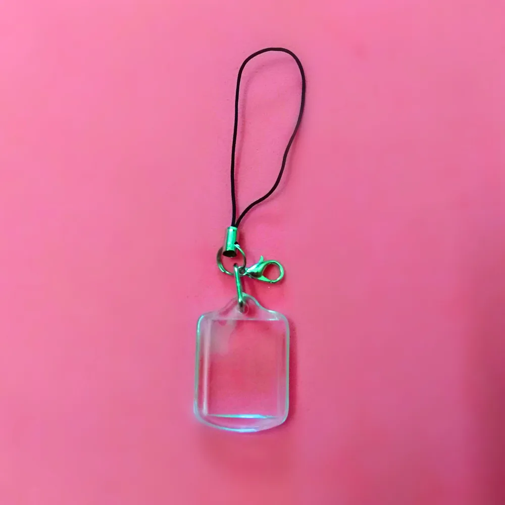 1 шт. застежка карабин веревка в форме сердца прямоугольная прозрачная пустая