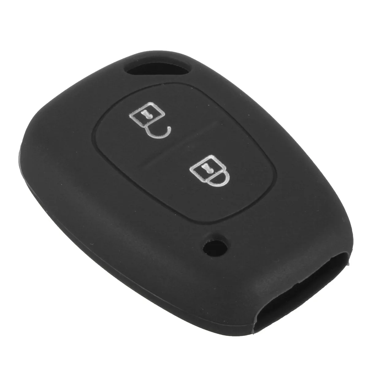 Black 2 кнопки силиконовый дистанционный Брелок чехол для Renault/Kangoo/Master/Trafic - Название цвета: Black