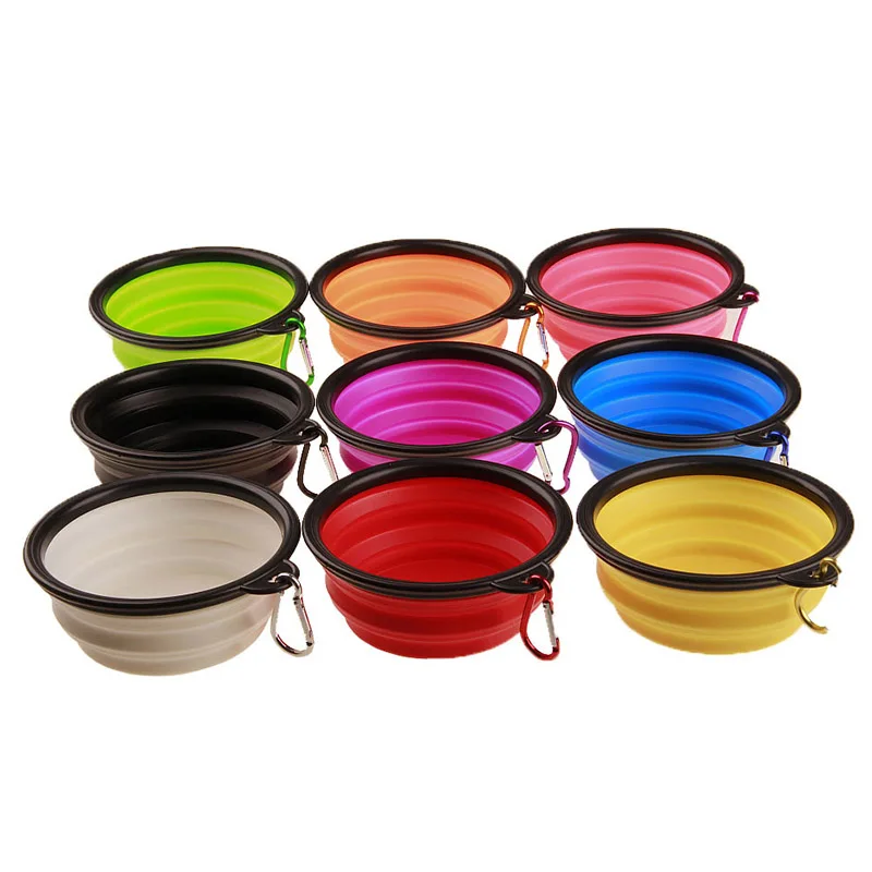 450ML/1000ML Folding TPR Dog Bowl Outfit Portable Travel For Feeder Utensils Small Medium Bowls Pet Accessories | Дом и сад