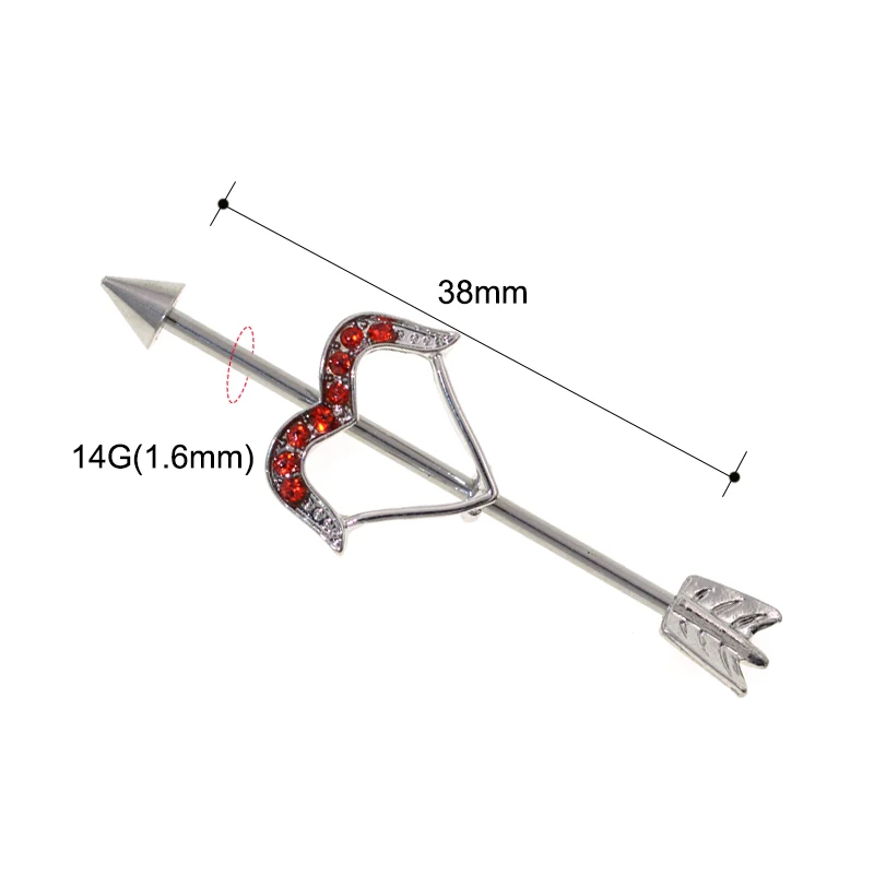 2 шт. стрела из нержавеющей стали для пирсинга сосков серьги стрелка тела пирсинг