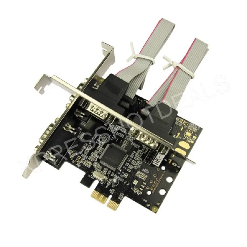 4 Ports RS232 RS-232 Serial Port COM to PCI-E PCI Express Card Adapter Converter | Компьютеры и офис