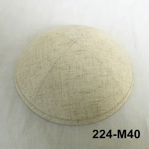 224 M40 Kippot Kippa Kippah Linen-3 Kipa 19 см Skullies Yarmulke Beanies еврейская шляпа-Кепка с черепом покупка более 5 лотов будет скидка be10 - Цвет: 224 M40