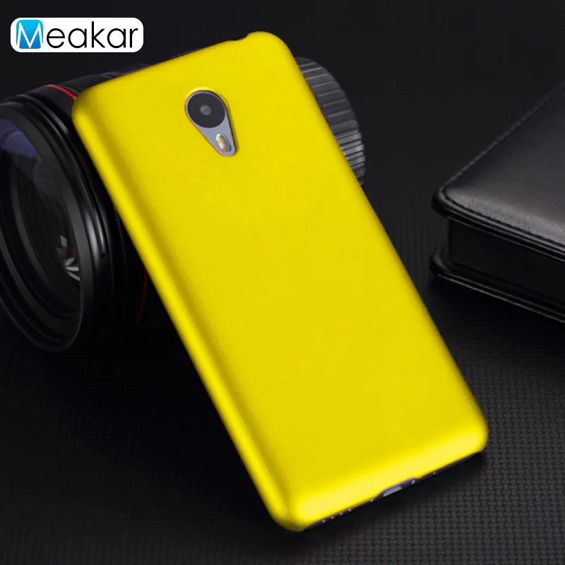 Матовая Пластик Coque 5.5For Meizu M2 Примечание чехол для Meizu M2 Примечание M2Note M571h телефона чехол-лента на заднюю панель - Цвет: yellow