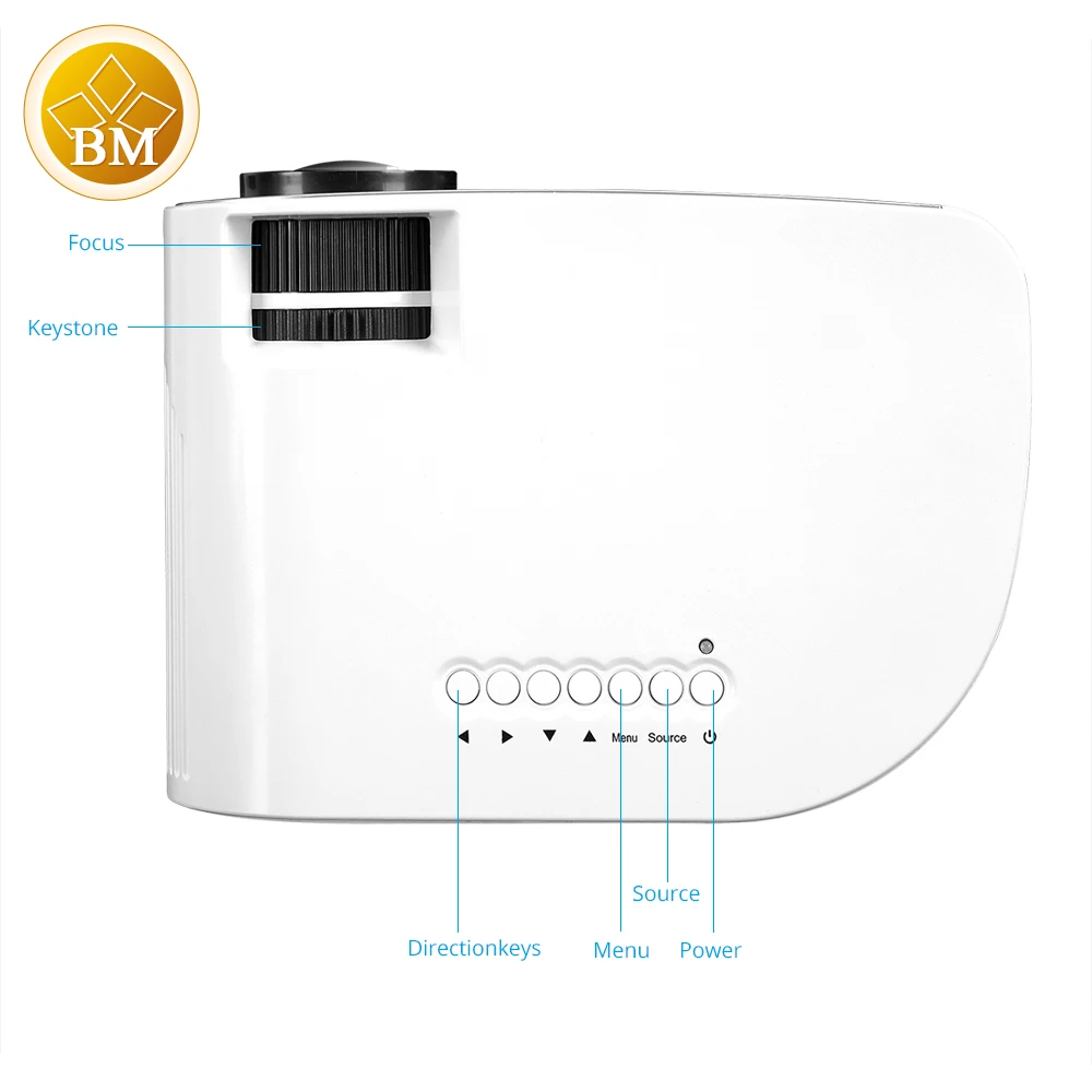 Thundeal RD805B МИНИ Проектор Proyector Бимер Обновляется RD805 3D Фильм поддержка HDMI VGA AV SD USB