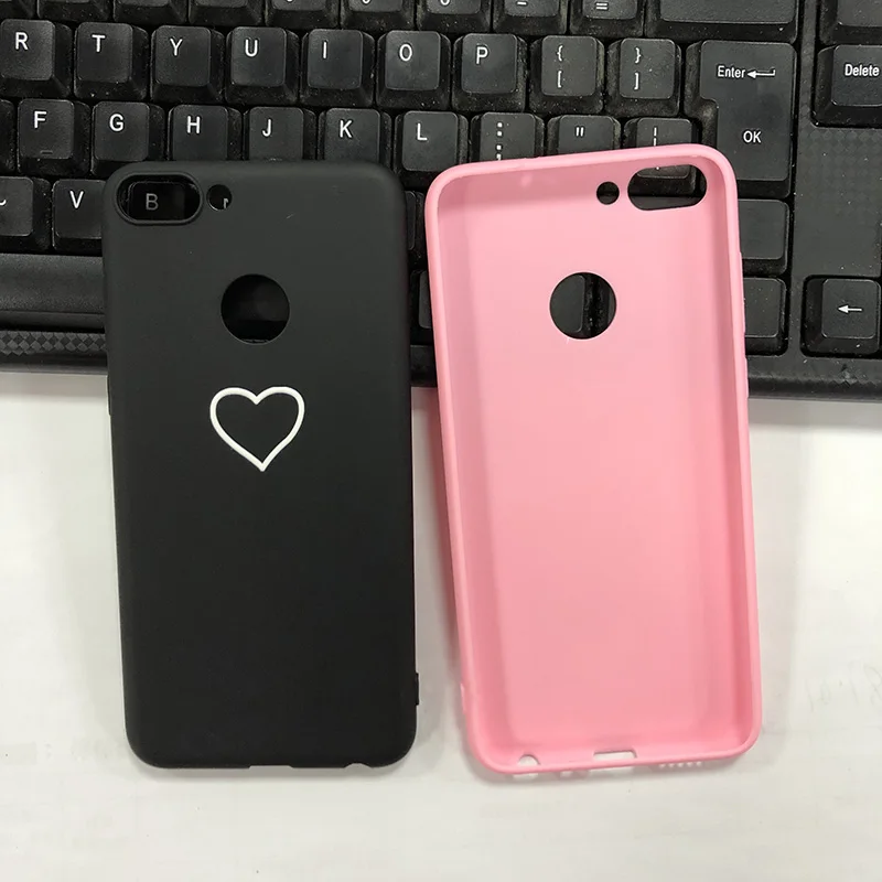 Чехол для телефона с надписью Love Heart Huawei P Smart 5 65 дюйма мультяшный двойной ТПУ
