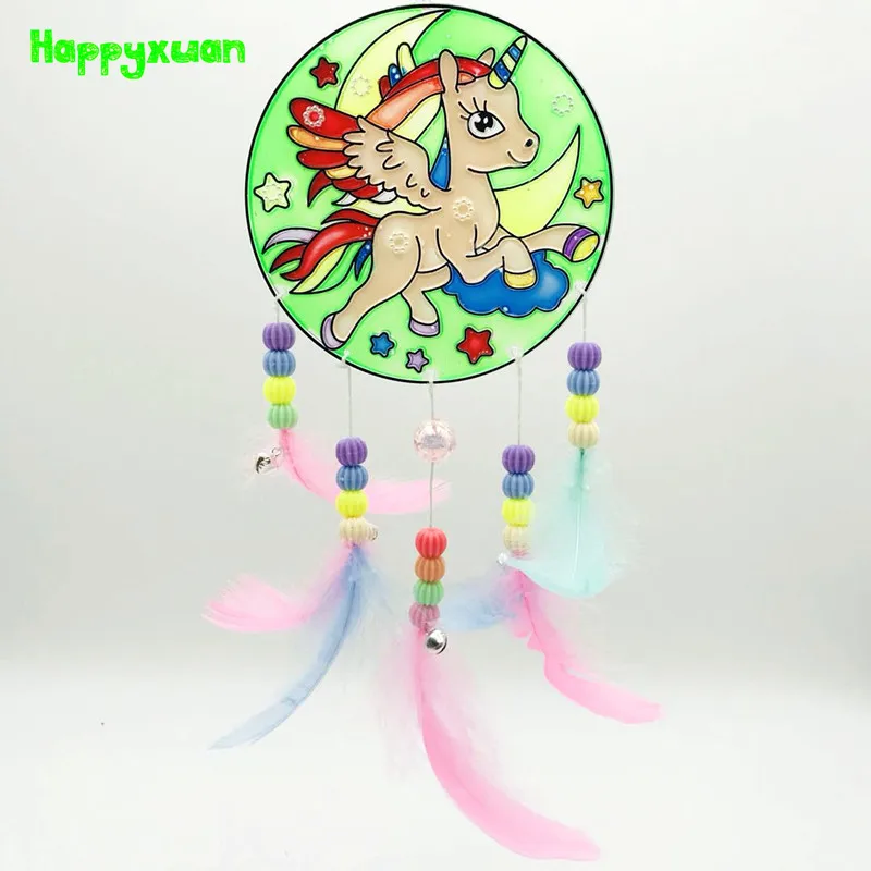 Happyxuan DIY темперная живопись летающая Ловец снов колокольчики детские игрушки