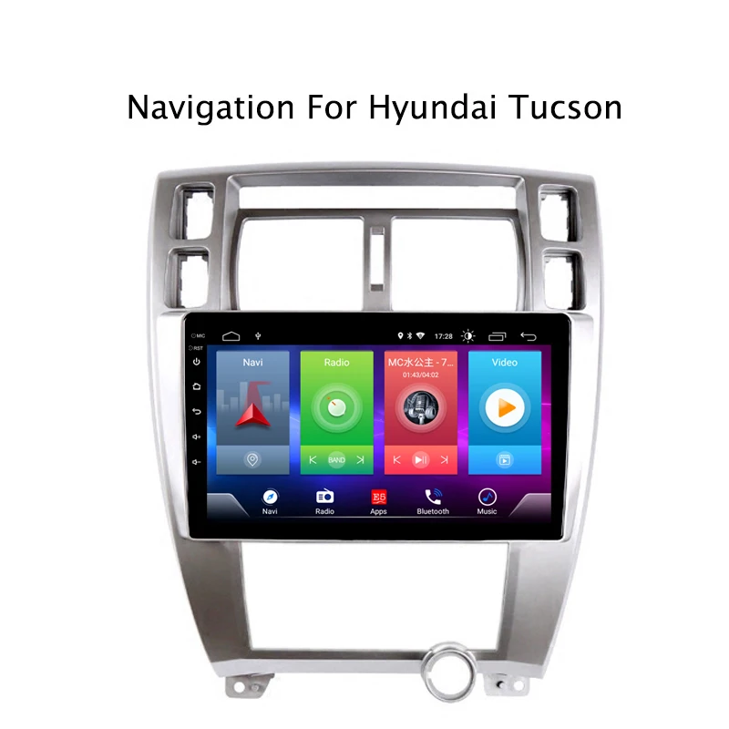 Автомобильный Android 8,1 мультимедийный плеер для HYUNDAI Tucson 06- навигационное устройство GPS USB рулевое колесо bluetooth управление Поддержка