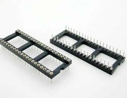 

3PCS 40 Pin Round DIP IC Socket Adapter 40Pin Pitch 2.54mm Connector Resistor