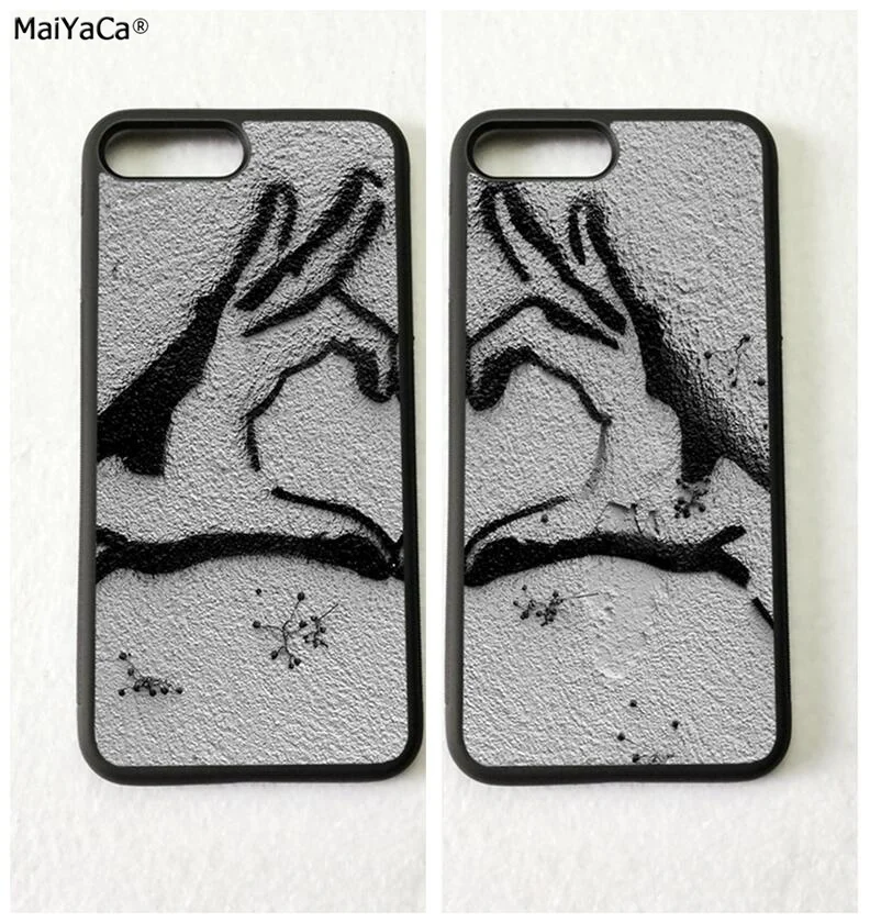 Чехол для мобильного телефона с надписью «hand heart love pair» BFF best friends s для iPhone 5S, SE 6 6s plus 7 7plus 8 8plus X XR XS MAX чехол