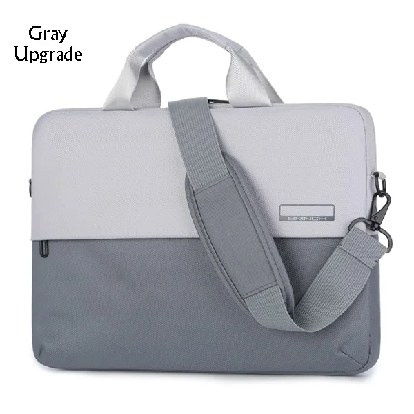 Gray upgrade Новая модная сумка для ноутбука 15,6 15 14 13,3 дюймов водонепроницаемая Мужская и женская сумка для компьютера сумка-мессенджер - Цвет: Gray upgrade
