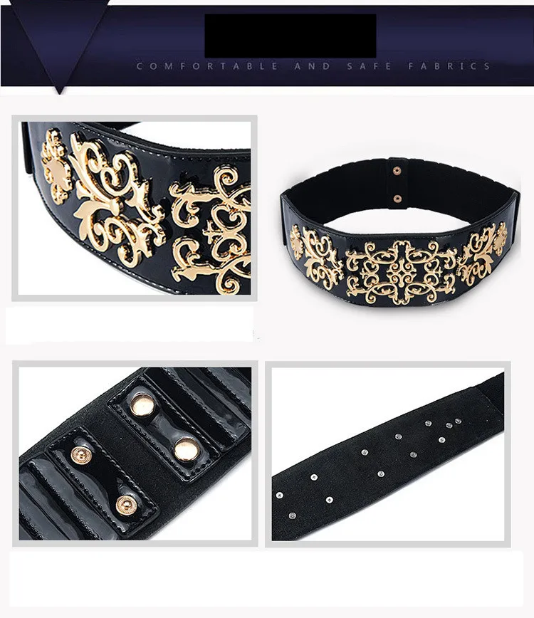 

Fashion belts for women vintage belts for women ultra wide leather belt ladies Decorate overcoat waist belt girl pinched back