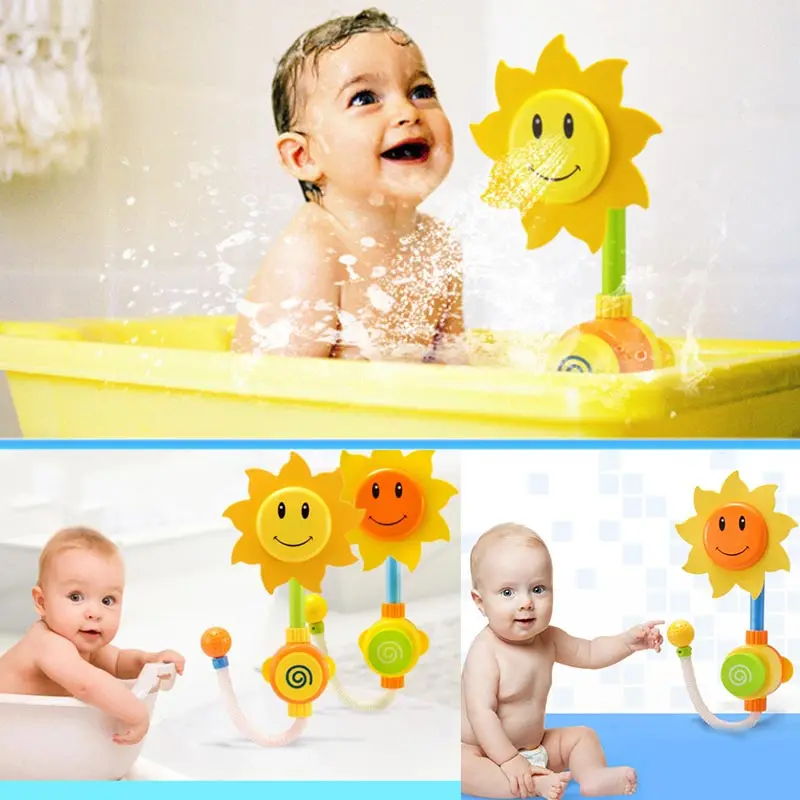 Water Shower Spraying Tool Sunflower Baby Bath Toys Bathing Tub Fountain Toy Kids Gifts M09 | Игрушки и хобби
