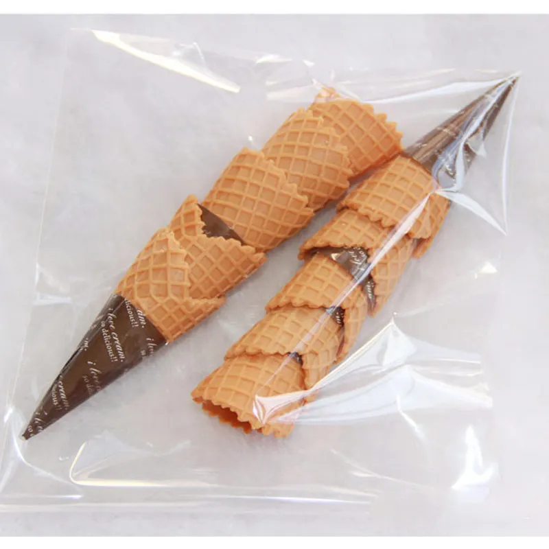 10 шт./лот миниатюрный конус для мороженого пластиковые поделки из ПВХ