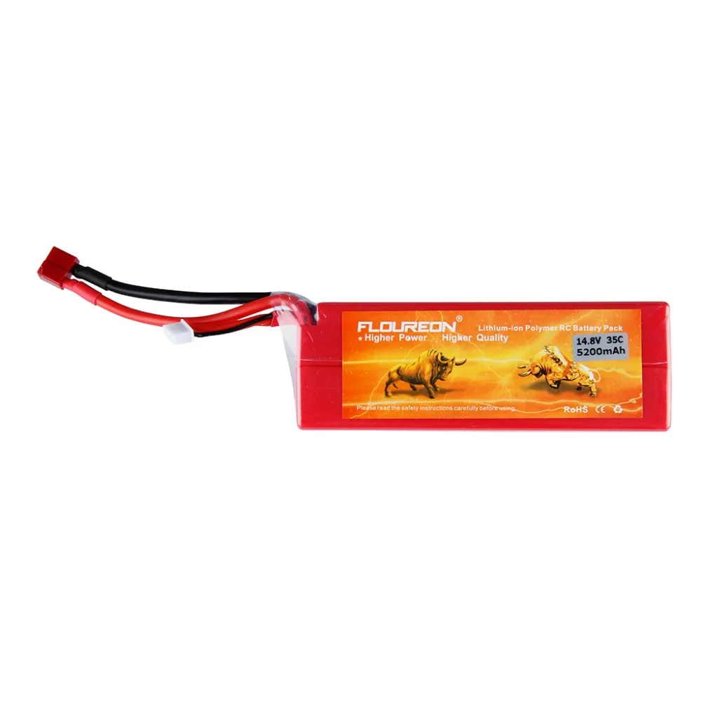 Floureon 14 8 v 5200 maH 35c с t-образной вилкой/XT60 разъем для Вертолет Лодка quodcopter