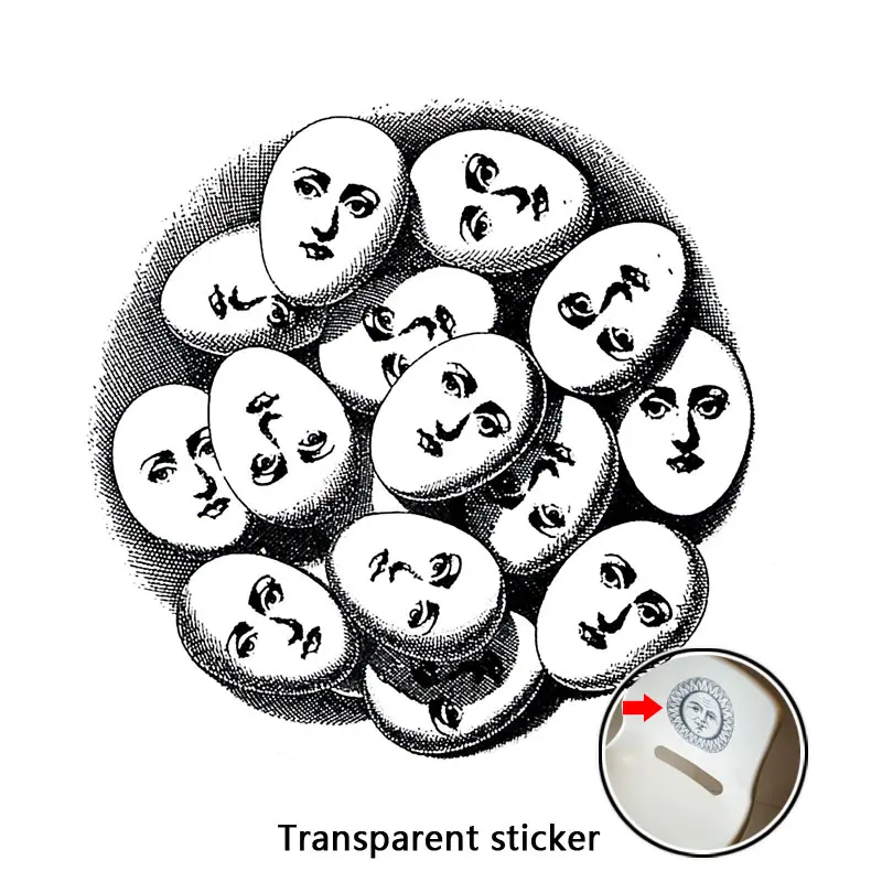 NO.57-84 дизайнер Fornasetti обои такие же, как прозрачные наклейки для украшения гостиной 1 шт - Цвет: 84