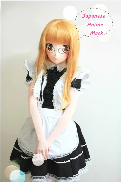 

Full Head Anime Kiger Mask Cosplay Kigurumi Crossdresser Doll Halloween Fetish Japanese Cartoon Character Masks Custom EYES/HAIR