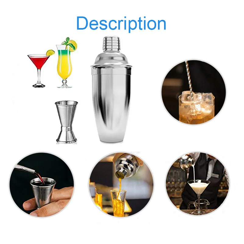 ICESTCHEF 750 мл шейкер для коктейлей набор из нержавеющей стали Миксер бостонские
