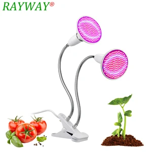 Светодиодная лампа для выращивания светильник фитолампой с зажимом лампы растения для комнатных растений цветы для выращивания комнатных гидропоники Системы теплицы