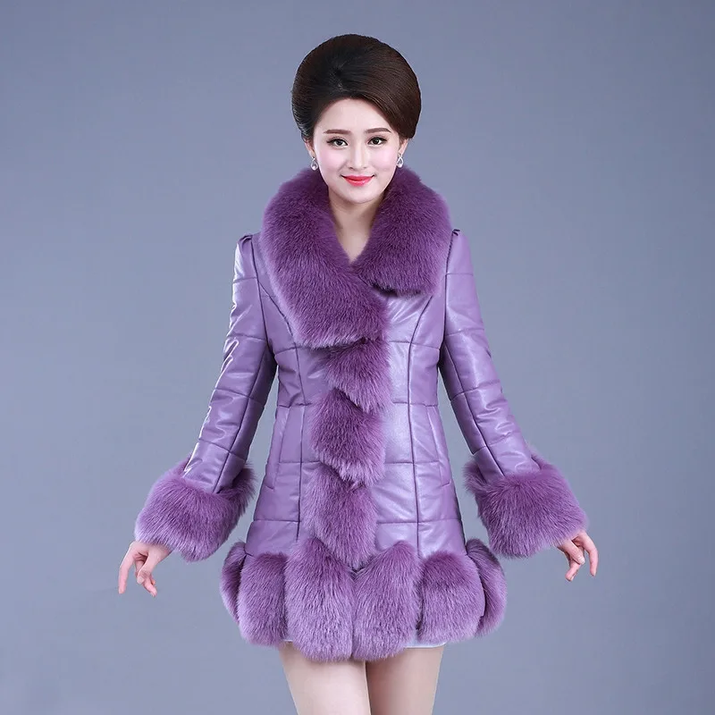 

2018 Autumn Winter Coat Women Warm Thick Faux Fur Coats Ladies Long Sleeve Fake Fur Jacket Midi Long Outwears Plus Size 4XL A996