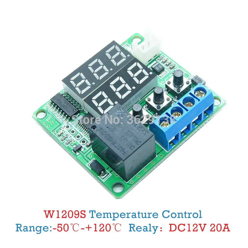  50 ~ 120C DC 12V Мини термостат регулятор цифровой контроль температуры Лер для